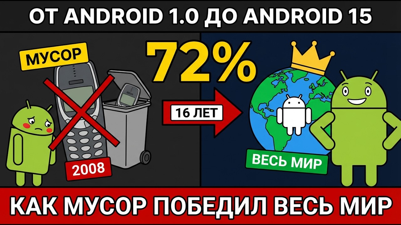От Android 1.0 до Android 15 — как мусор победил весь мир смотреть онлайн