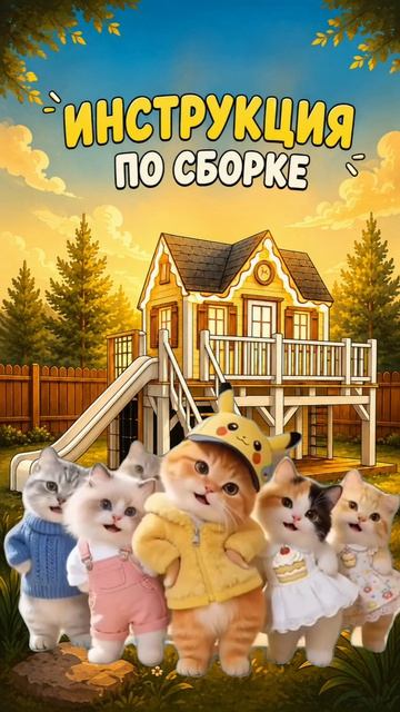 Тайну сборки детских домиков знают только котики смотреть онлайн