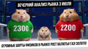 Вечерний анализ рынка 3 июля. Новое бюджетное правило Минфина и рост валюты?! Шорты нервных физиков!