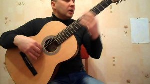 Самая простая мелодия на гитаре для начинающих.Урок