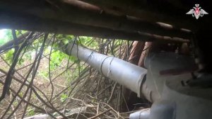 Расчёт САУ «Гвоздика» 11-го армейского корпуса группировки «Север» уничтожил полевой пункт хранения