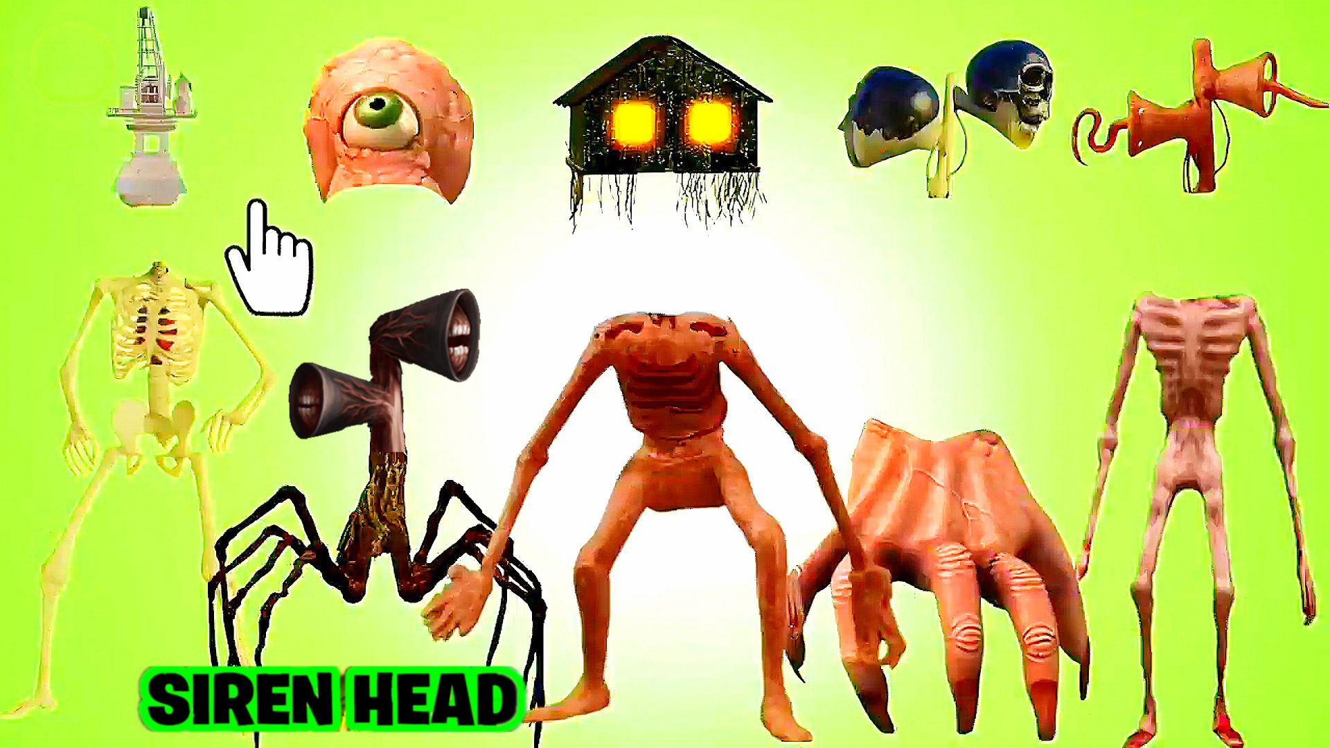 📢 СИРЕНОГОЛОВЫЙ 📢 - СОБЕРИ СИРЕНОГОЛОВОГО ПРАВИЛЬНО. SIREN HEAD - ВИДЫ. смотреть онлайн