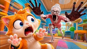 Бабка превратилась в зомби. Я кот. Мультики для детей. Игра я кот