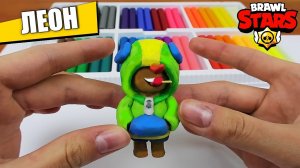 [Лепка Ок] ЛЕОН BRAWL STARS – лепим персонажей из игры | Игра Бравл Старс