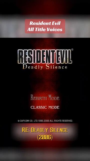 all the opening phrases from the Resident Evil series of games смотреть онлайн