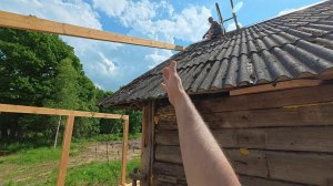 Купил заброшенный дом в деревне ! Как крышу делать будем ! №116