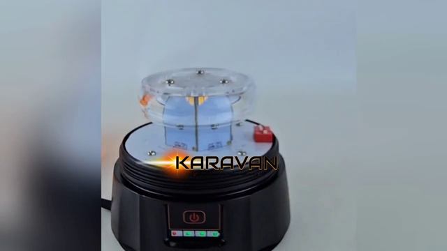 PM-O312С Автономный маяк мигалка с зуммером оранжевый на магните