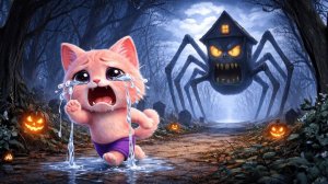 🏠Котенок, не ходи в этот дом🕷️Обнаружен загадочный дом с привидениями #КОШКА ИСТОРИЯ