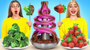 Шоколадный Фонтан Челлендж #Съедобная Битва от Multi DO Challenge