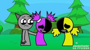 КИКИ и БУБА ГЕОМЕТРИЯ ЗВУКА! Incredibox Sprunki анимации_1