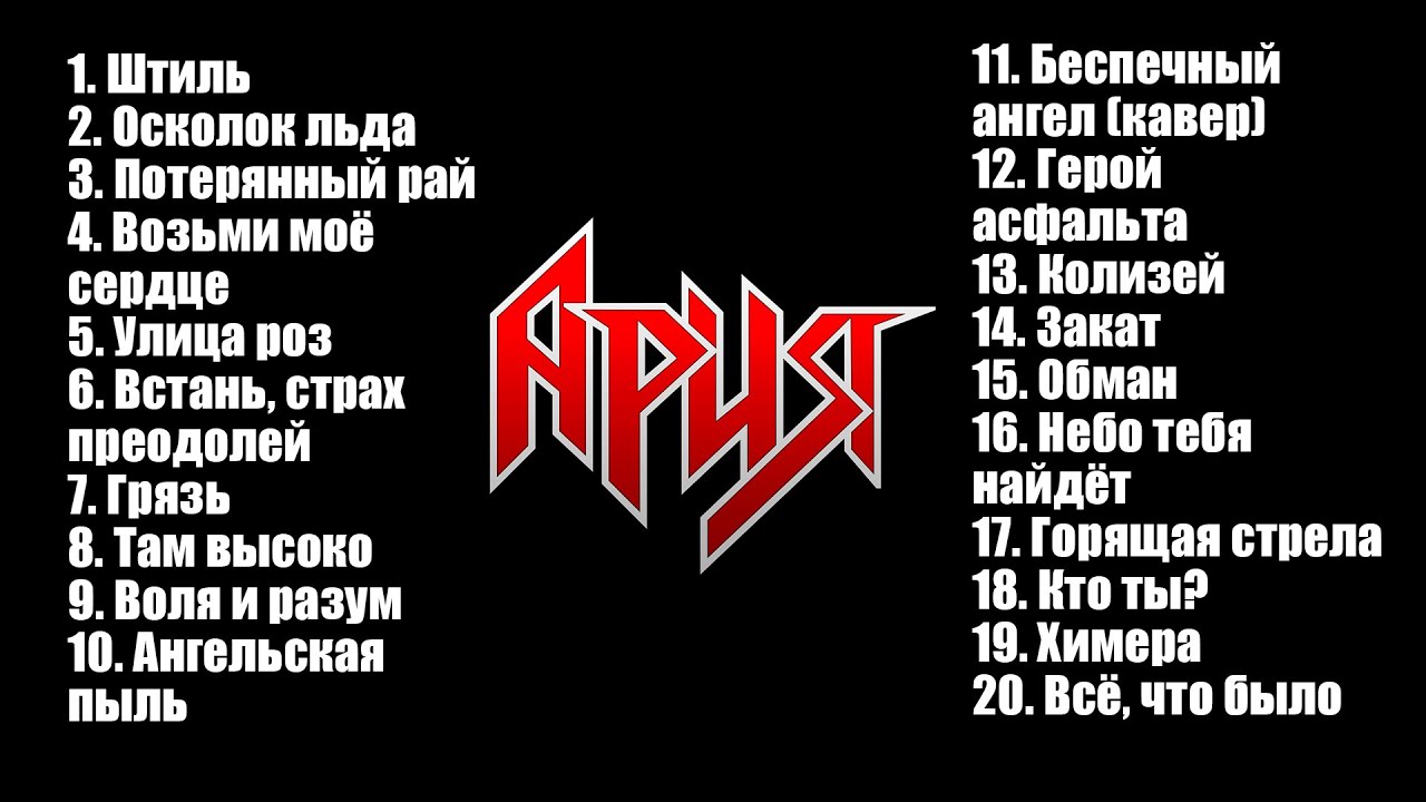 Лучшие Песни Группы АРИЯ