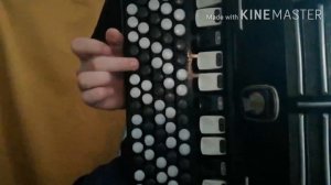 РАСЦВЕЛА ПОД ОКОШКОМ БЕЛОСНЕЖНАЯ  ВИШНЯ-РАЗБОР НА БАЯНЕ(COVER)  с текстом