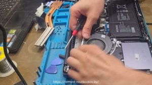 Ноутбук Honor BDR-WFH9HN - разборка, чистка системы охлаждения