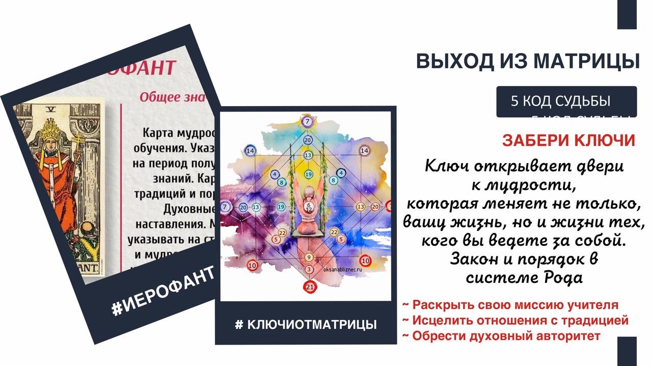 5 код Судьбы. Код Рода. Иерофант. Выход из Матрицы смотреть онлайн