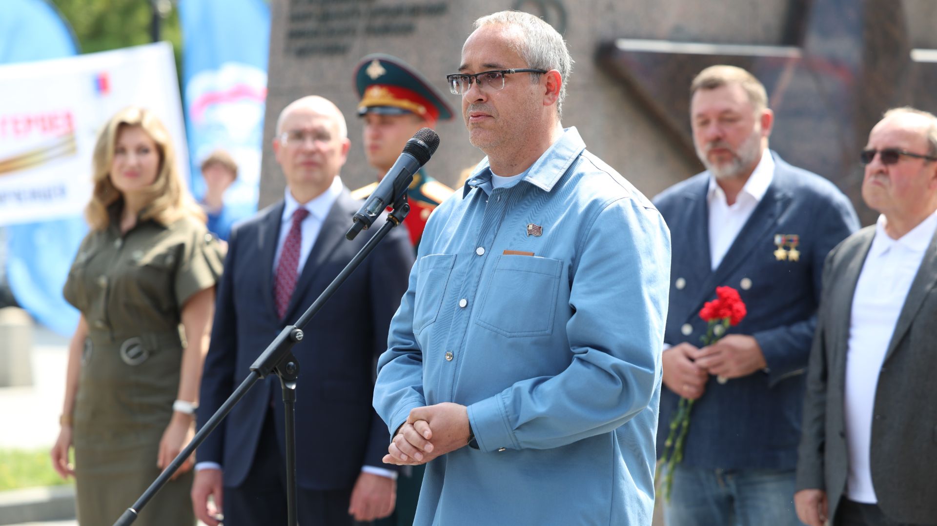 03.07.2026. Алексей Шапошников на торжественном финише марафона «Города-герои – города Героев»