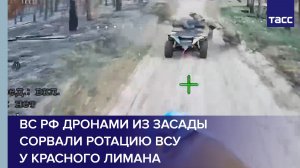 ВС РФ дронами из засады сорвали ротацию ВСУ у Красного Лимана