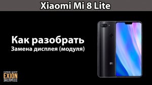 Xiaomi Mi 8 Lite - КАК РАЗОБРАТЬ / ЗАМЕНА ДИСПЛЕЯ (МОДУЛЯ)