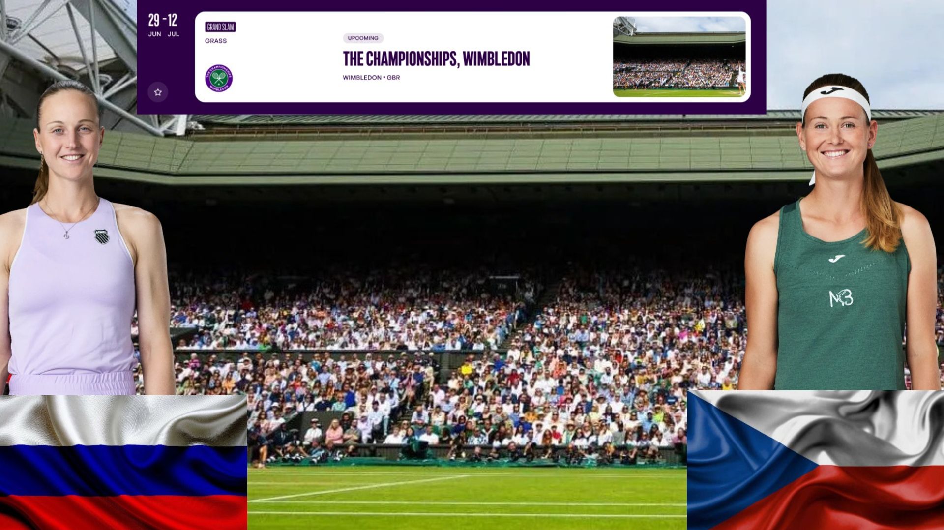4/07 ⏰13:00 🇷🇺Людмила Самсонова - (21) 🇨🇿Мэри Бузкова/🏆Grand Slam 🇬🇧Уимболдон. 3-й круг смотреть онлайн