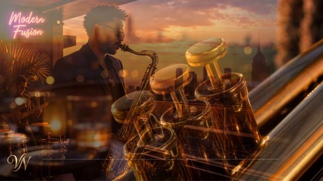 🎷 Golden Hour Rooftop - High-Fidelity Modern Fusion Jazz ｜ 1 Hour Mix ✨