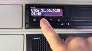 Как перевести время в тахографе. How to change time in a tachograph.