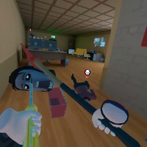 VR  игра про зомби ( извините, голоса нет)