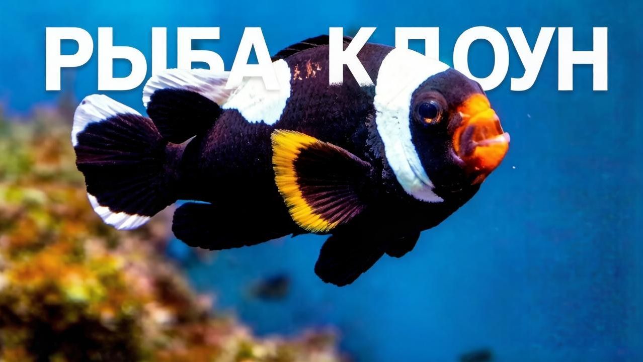 Симфония движения невероятная грация чернополосой рыбы клоуна