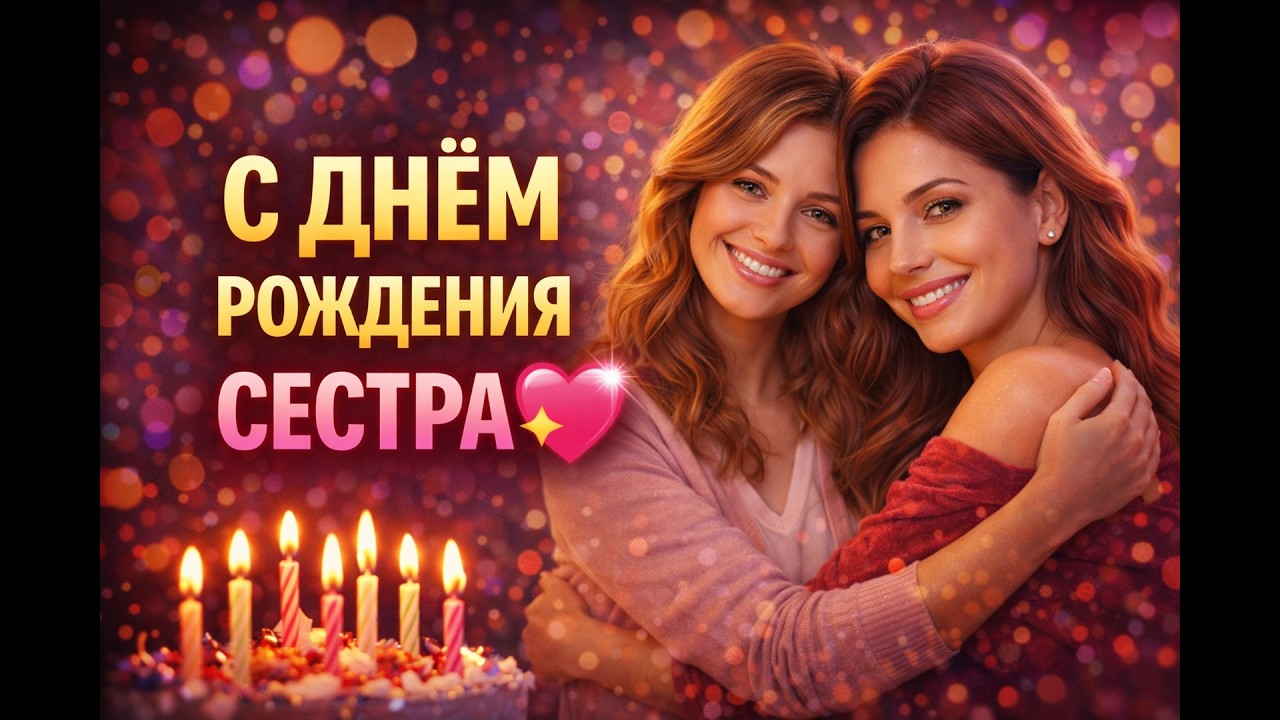 С ДНЁМ РОЖДЕНИЯ, СЕСТРА 💖 Трогательная песня до слёз