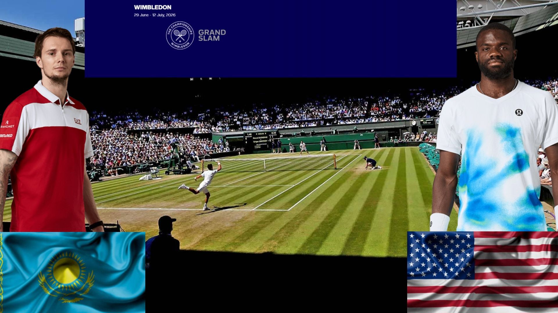 4/07 ⏰20:00 (10) 🇰🇿Александр Бублик - (17) 🇺🇸Фрэнсис Тиафо/🏆Grand Slam 🇬🇧Уимболдон. 3-й круг смотреть онлайн