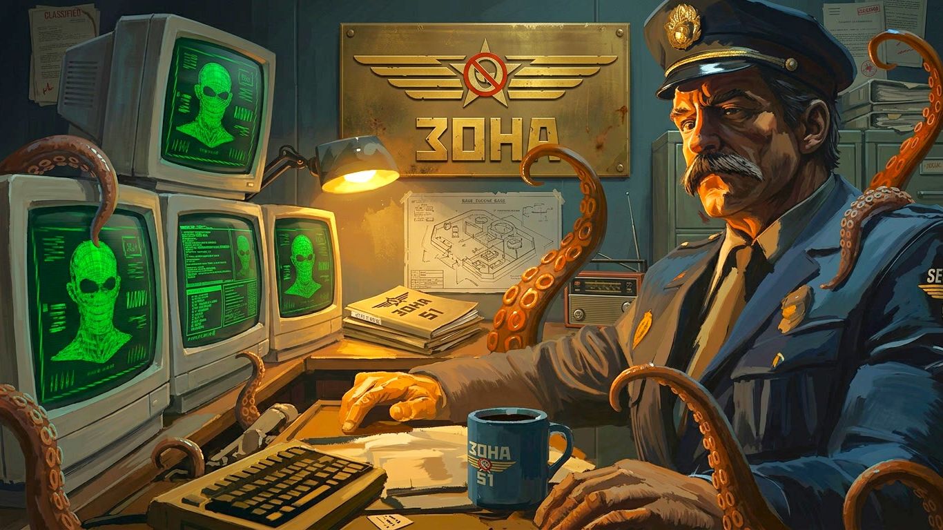 👽 ОН НЕ ЧЕЛОВЕК! 🤫 Работаю охранником в Зоне 51 Security 51 Demo смотреть онлайн