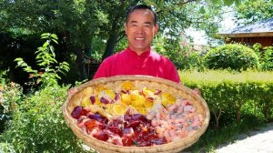 Куриные потроха, обжаренные с красным маслом и перцем. Дядя сельский гурман