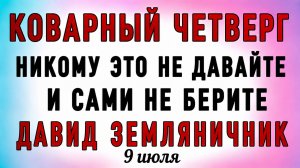 9 Июля Давид Земляничник. Что нельзя делать 9 Июля Давид Земляничник. Народные традиции и приметы