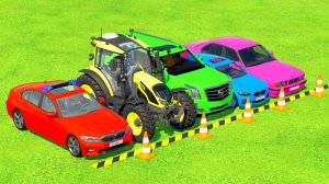 ТРАНСПОРТИРОВКА ПОЛИЦЕЙСКОЙ BMW, VALTRA, CADILLAC НА НОВЫХ ГРУЗОВИКАХ МАН Часть 2