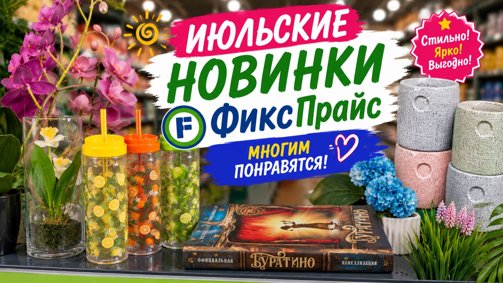 Фикс Прайс что нового появилось в июле на полочках