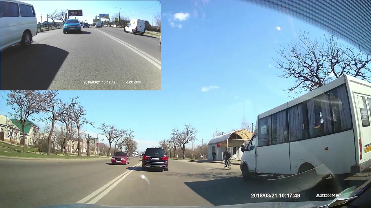 Azdome PG02 dual camera test. смотреть онлайн