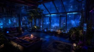 Evara： Cozy Futuristic Loft Ambience Overlooking the City