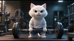 🐱🔥Сладкая месть мускулистого котенка!💥💪