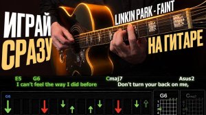 🎸 Linkin Park – «Faint» на гитаре: БЫСТРЫЙ РАЗБОР с графикой! (Играю от начала до конца) ⚡