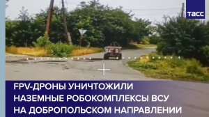 FPV-дроны уничтожили наземные робокомплексы ВСУ на добропольском направлении