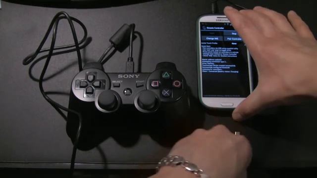 Как подключить джойстик playstation 3 на андроид через блютуз Sixaxis PS3 Controller смотреть онлайн