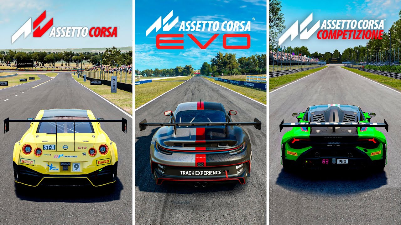 ЧТО ЛУЧШЕ? ASSETTO CORSA EVO, ASSETTO CORSA COMPETIZIONE, ASSETTO CORSA