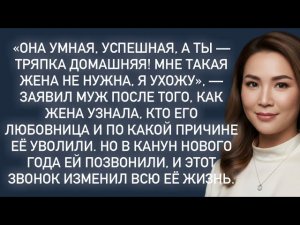 «Она умная,успешная,а ты-тряпка домашняя! Мне такая жена не нужна,я ухожу»,-заявил муж после того…