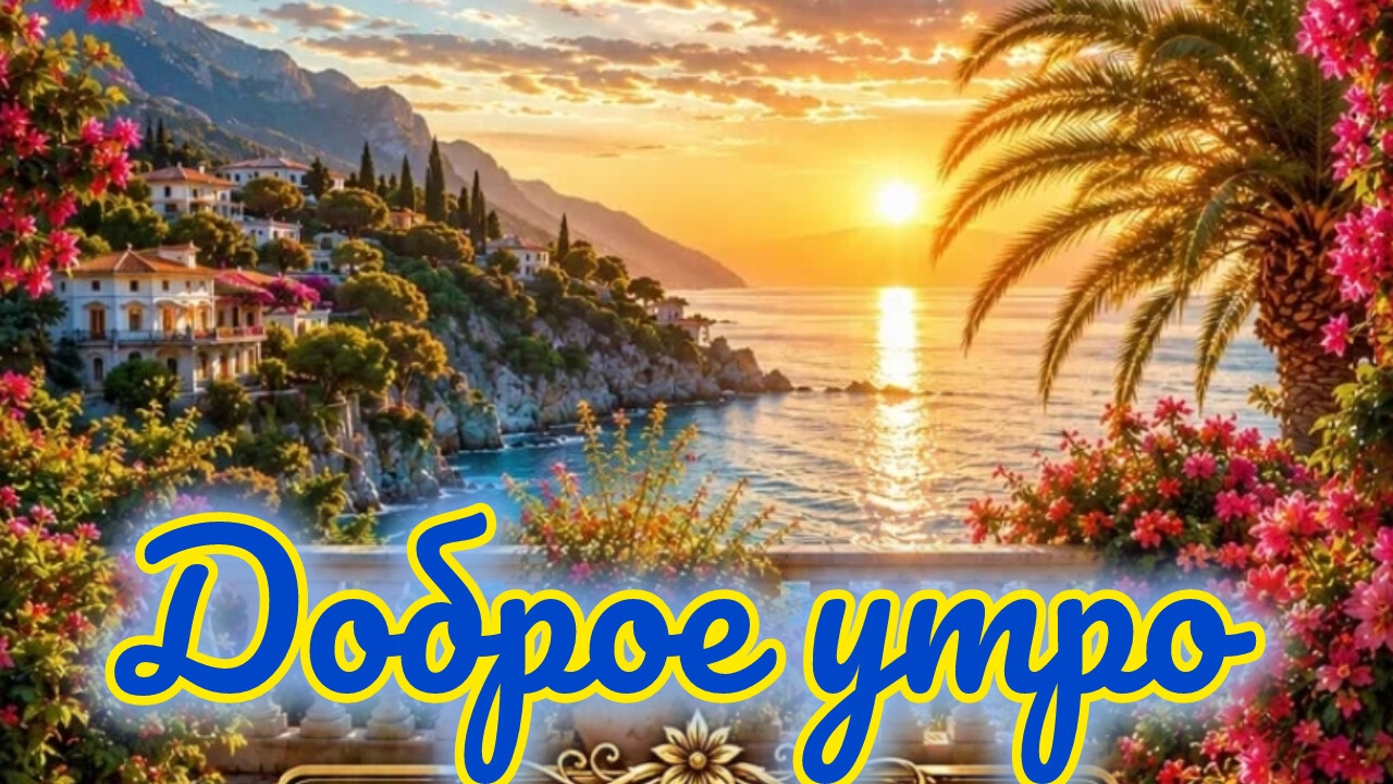 С добрым июльским утром. Шикарная музыкальная открытка. смотреть онлайн