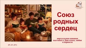 Виртуальная книжная выставка «Союз родных сердец»