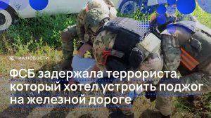 ФСБ задержала террориста, который хотел устроить поджог на железной дороге