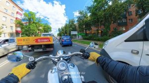 обзор камеры Insta 360 x4 air. Harley Davidson не большой прохват.