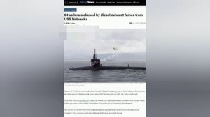 🫢 64 американских моряка отравились выхлопами дизельгенератора на атомной подлодке, вставшей на рем