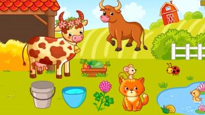 Веселая ферма # Игра для детей .