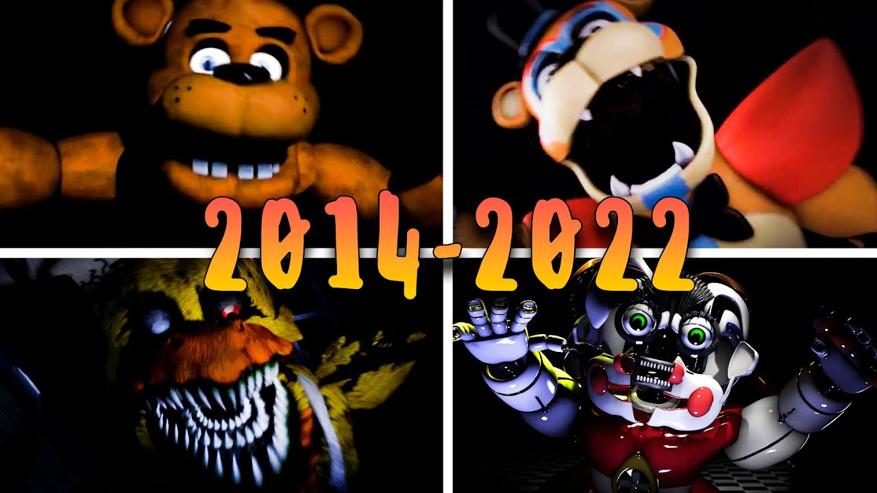 FNAF 1 2 3 4 5 6 7 8 AR 9 СКРИМЕРЫ ВСЕХ ФНАФ! (2014-2022) FNAF 1 2 3 4 5 6 7 8 AR 9 ALL JUMPSCARES смотреть онлайн