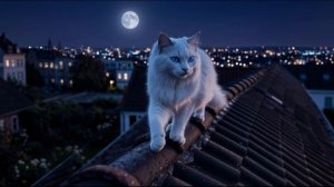 Старый кот на крыше