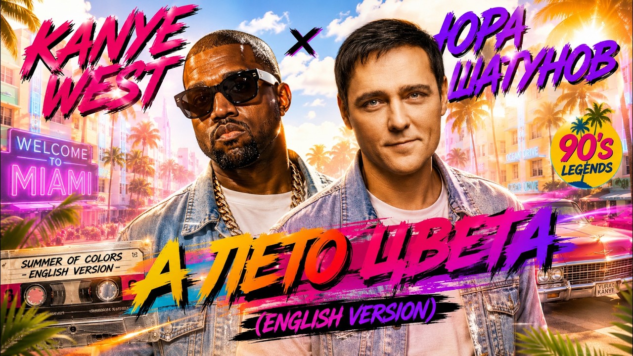 KANYE WEST - А ЛЕТО ЦВЕТА (DJ SHOXI  ENGLISH VERSION) #kanyewest #юрийшатунов #седаяночь #aimusic